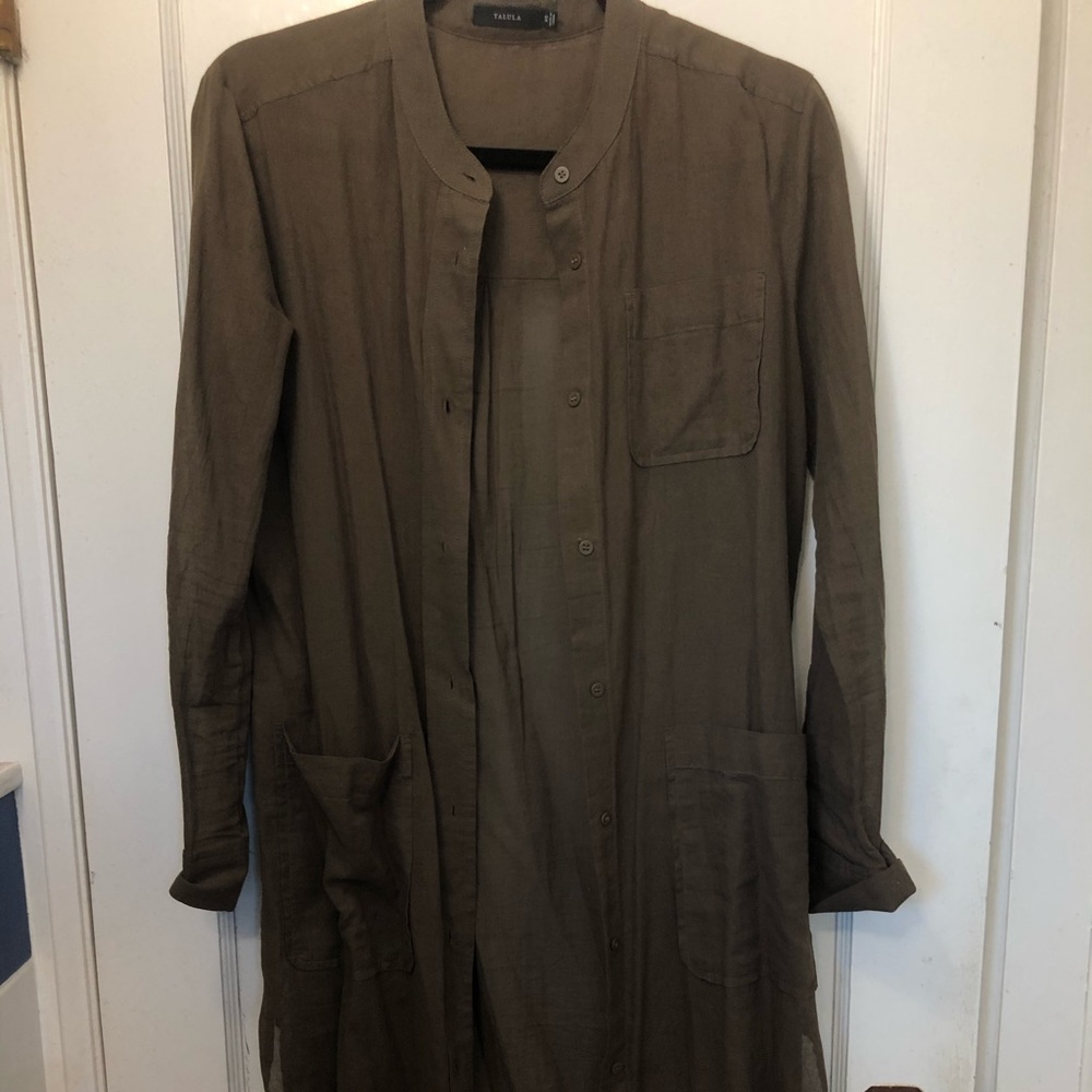 Aritzia Tunic Dress button up